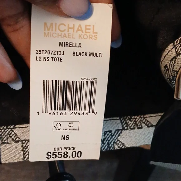 MICHAEL Michael Kors Black and Cream Tote - Picture 4 of 6